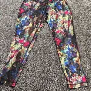 Danskin Multicolor Abstract Leggings woman’s size large